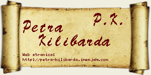 Petra Kilibarda vizit kartica